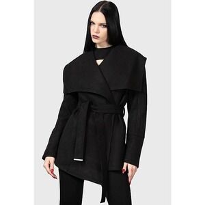 Killstar dissonance awakening black wrap coat with belt size 4x nwt